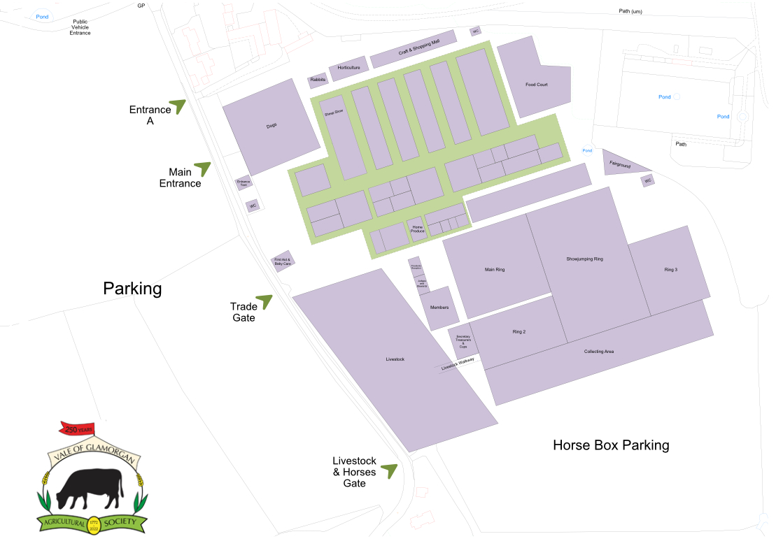 Vale Show site plan